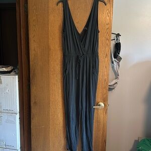 forever 21 navy jumpsuit